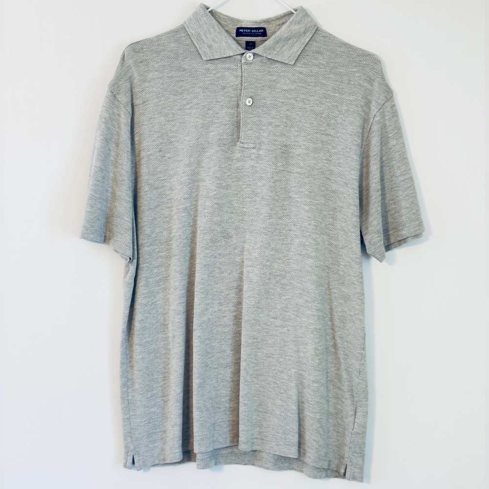 Peter Millar Heather Gray Polo Shirt